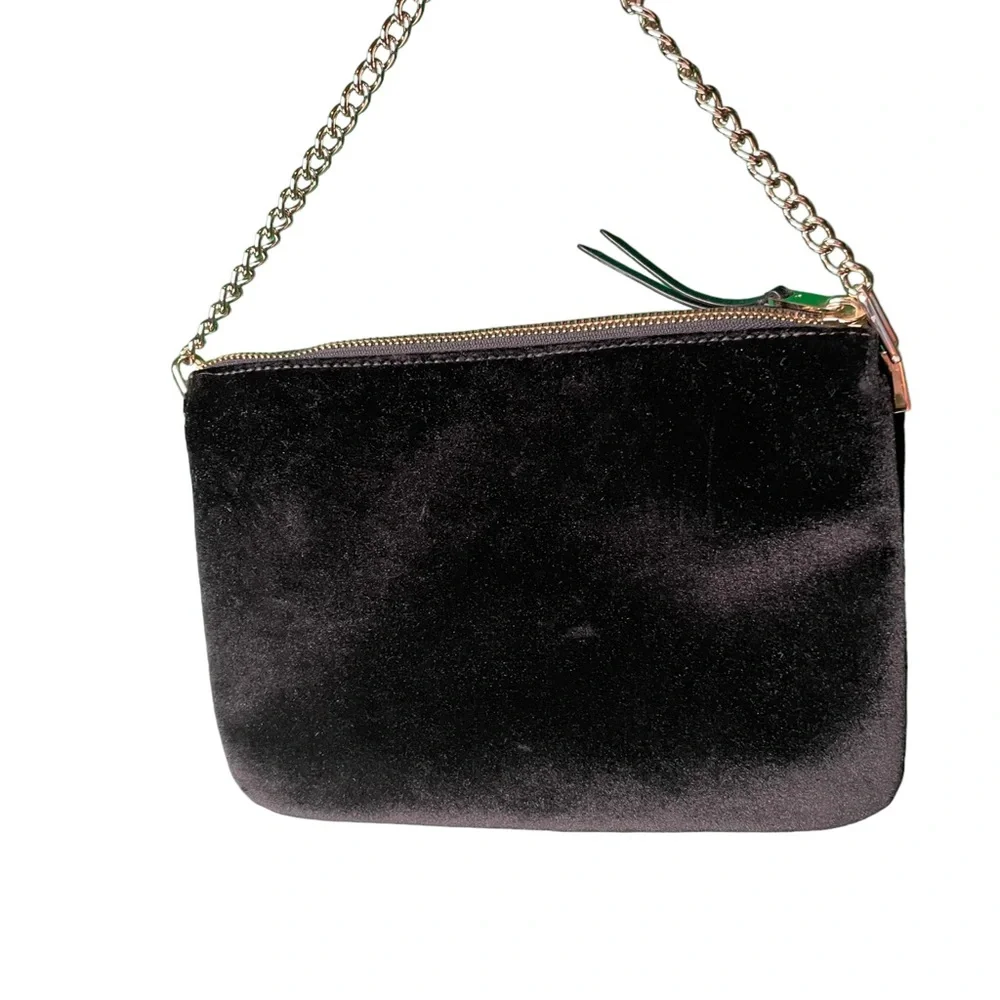 Kate Spade New York 249634 Womens Dawn Place Velvet Madelyne Hand Bag Black. - Picture 4 of 15